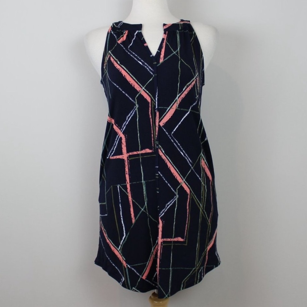 Banana Republic Pink and Blue Dress